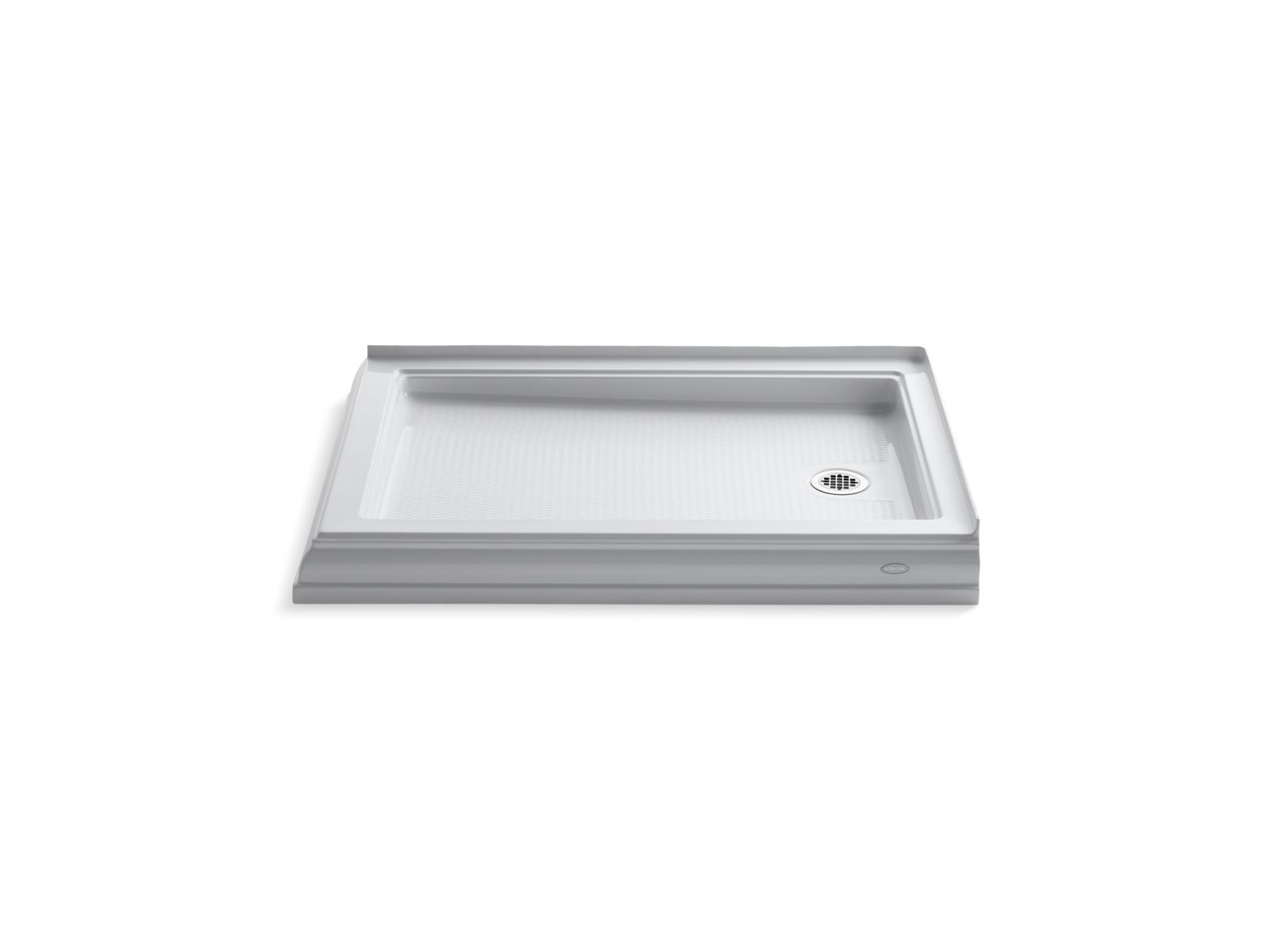 Memoirs® 48" x 34" corner shower base, right drain