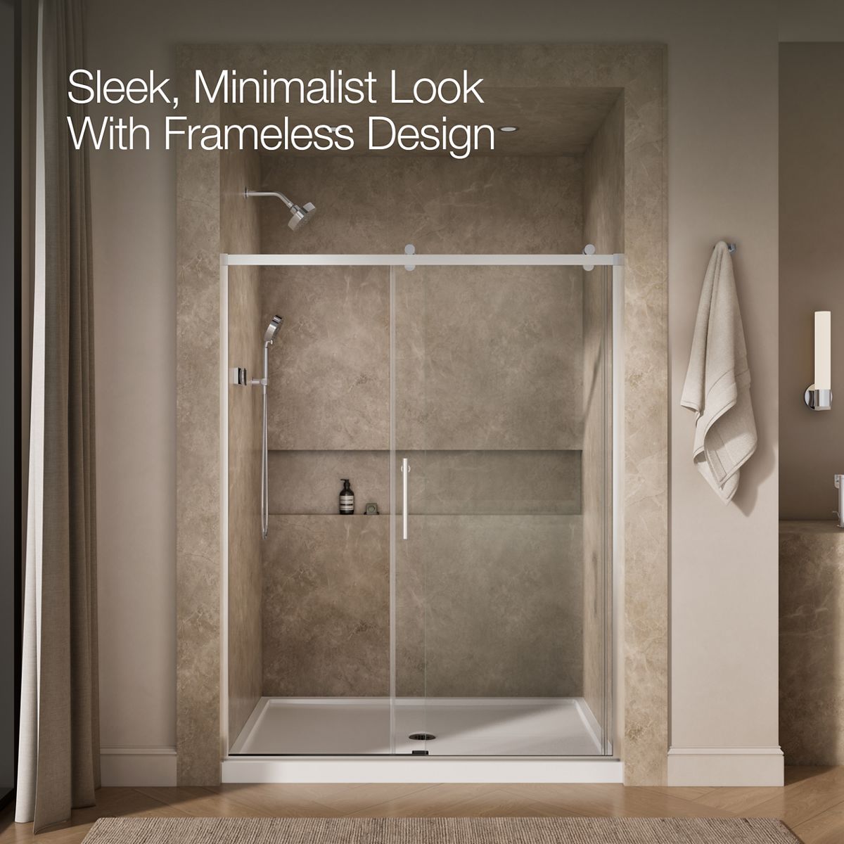 43610-rely-77-h-sliding-shower-door-with-3-8-thick-glass-6.jpg Rely® 77" H sliding shower door with 3/8"-thick glass