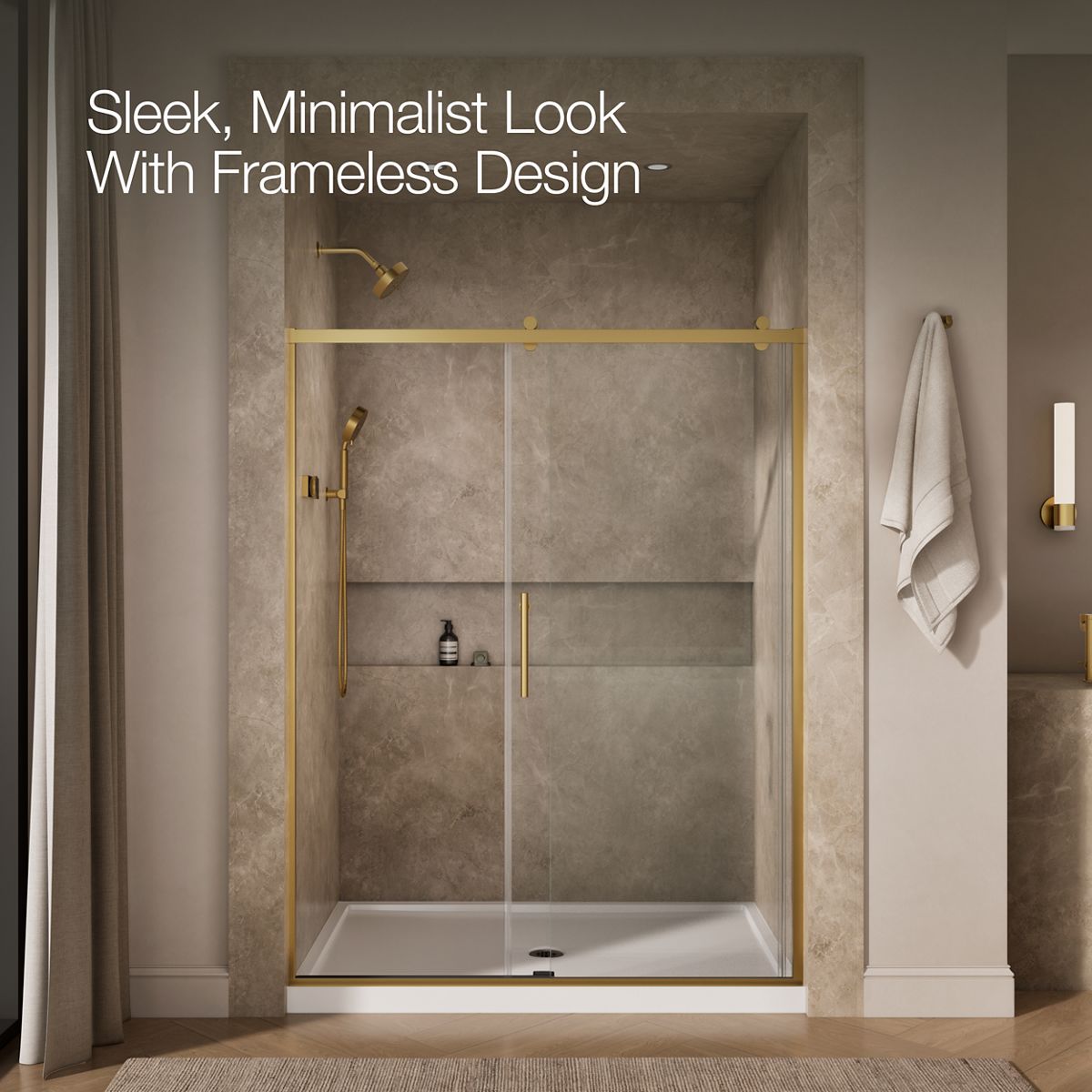 43610-rely-77-h-sliding-shower-door-with-3-8-thick-glass-9.jpg Rely® 77" H sliding shower door with 3/8"-thick glass