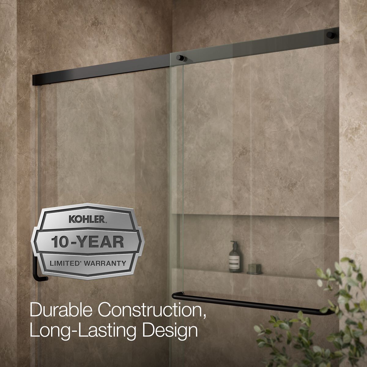43615-elate-sliding-shower-door-70-1-2-h-x-56-1-4-59-5-8-w-with-1-4-thick-crystal-clear-glass-10.jpg Elate® Sliding shower door, 70-1/2" H x 56-1/4 - 59-5/8" W, with 1/4" thick Crystal Clear glass