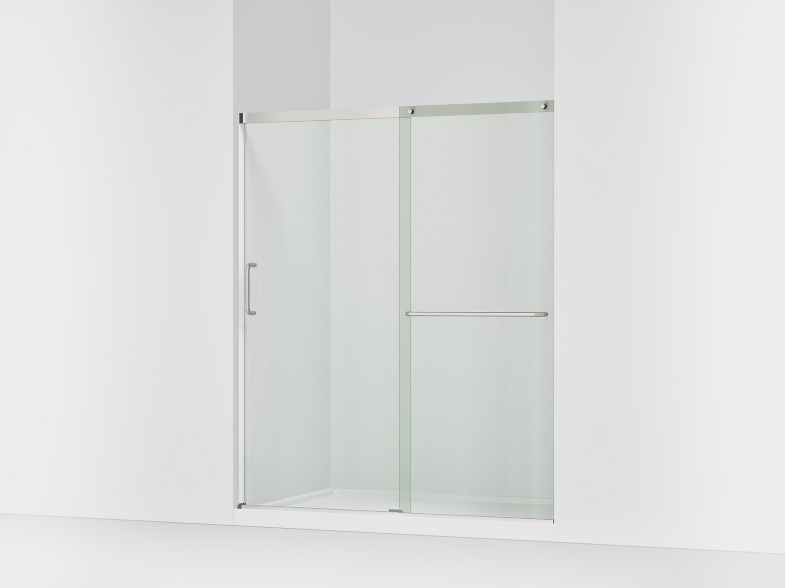43615-elate-sliding-shower-door-70-1-2-h-x-56-1-4-59-5-8-w-with-1-4-thick-crystal-clear-glass-2.jpg Elate® Sliding shower door, 70-1/2" H x 56-1/4 - 59-5/8" W, with 1/4" thick Crystal Clear glass