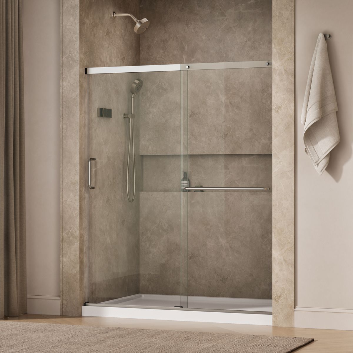 43615-elate-sliding-shower-door-70-1-2-h-x-56-1-4-59-5-8-w-with-1-4-thick-crystal-clear-glass-24.jpg Elate® Sliding shower door, 70-1/2" H x 56-1/4 - 59-5/8" W, with 1/4" thick Crystal Clear glass