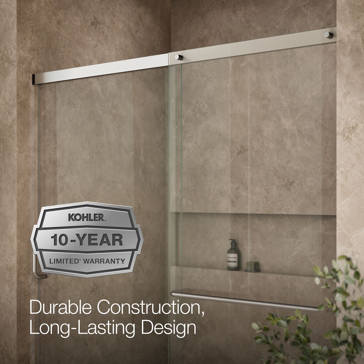43615-elate-sliding-shower-door-70-1-2-h-x-56-1-4-59-5-8-w-with-1-4-thick-crystal-clear-glass-9.jpg Elate® Sliding shower door, 70-1/2" H x 56-1/4 - 59-5/8" W, with 1/4" thick Crystal Clear glass