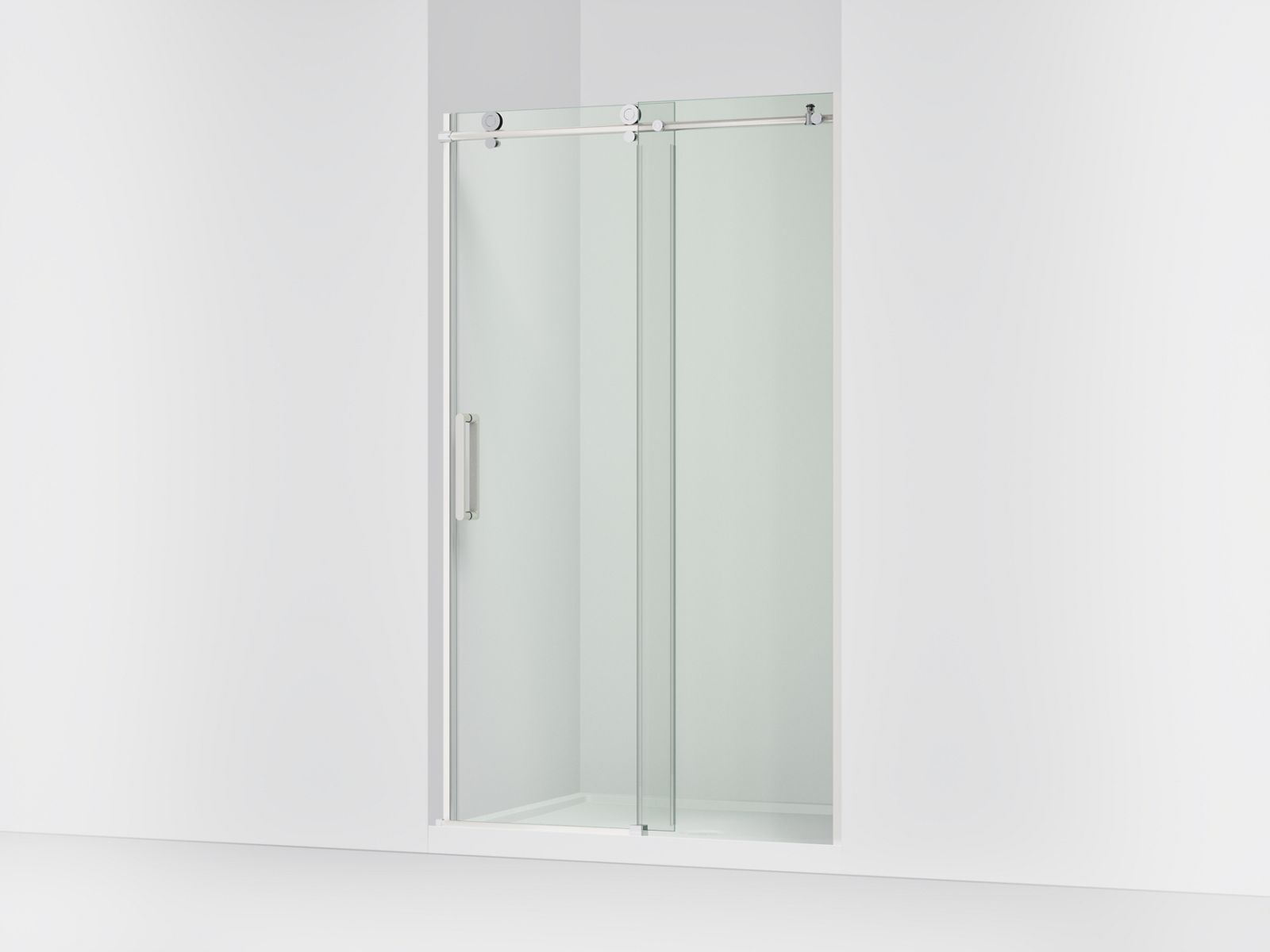 Composed™ Moving panel shower door, 78" H x 44-5/8 - 47-7/8" W, with 3/8" thick Crystal Clear glass