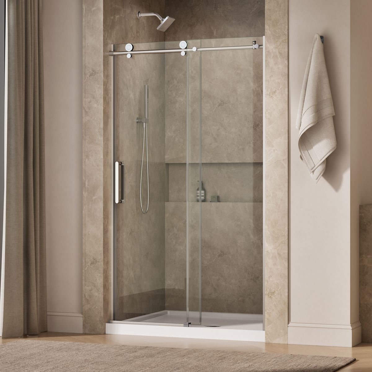 43631-composed-moving-panel-shower-door-78-h-x-44-5-8-47-7-8-w-with-3-8-thick-crystal-clear-glass-8.jpg Composed™ Moving panel shower door, 78" H x 44-5/8 - 47-7/8" W, with 3/8" thick Crystal Clear glass