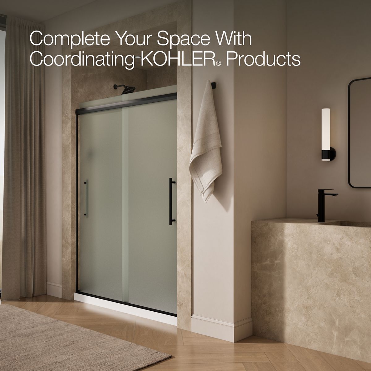 43633-pleat-frameless-sliding-shower-door-79-1-16-h-x-54-5-8-59-5-8-w-with-5-16-thick-frosted-glass-15.jpg Pleat® Frameless sliding shower door, 79-1/16" H x 54-5/8 - 59-5/8" W, with 5/16" thick Frosted glass