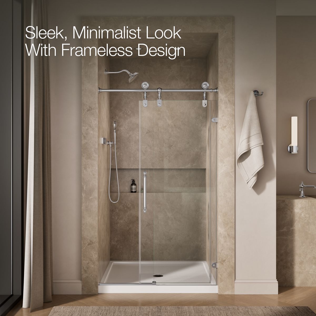 43637-artifacts-80-7-8-h-sliding-shower-door-with-3-8-thick-glass-27.jpg Artifacts™ 80-7/8" H sliding shower door with 3/8"-thick glass