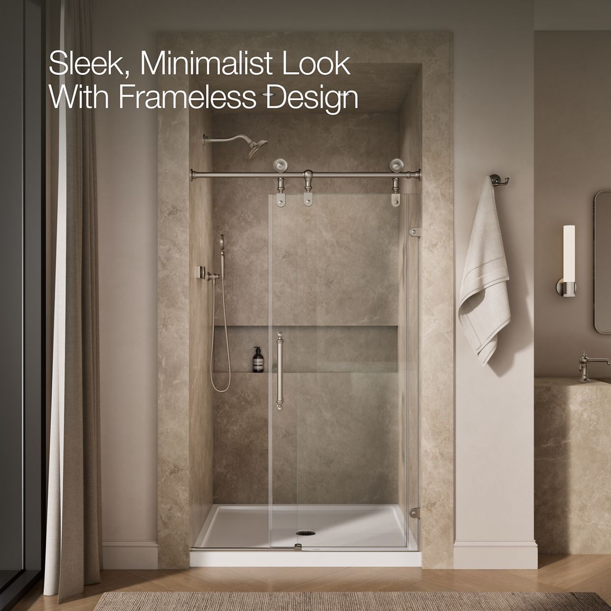 43637-artifacts-80-7-8-h-sliding-shower-door-with-3-8-thick-glass-28.jpg Artifacts™ 80-7/8" H sliding shower door with 3/8"-thick glass