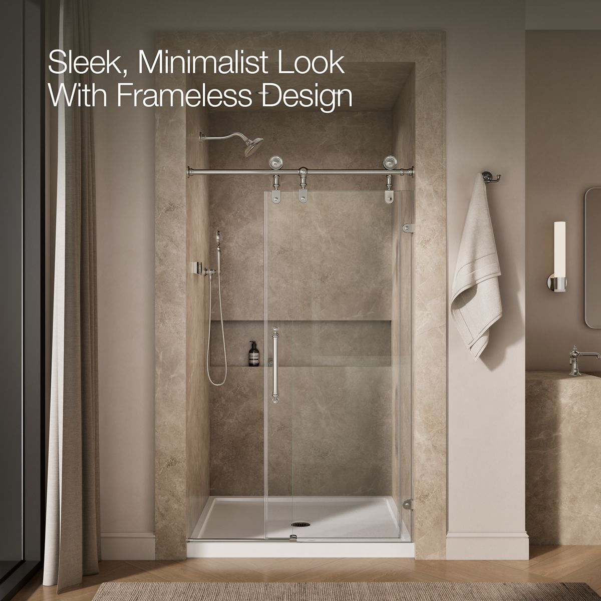 43637-artifacts-80-7-8-h-sliding-shower-door-with-3-8-thick-glass-29.jpg Artifacts™ 80-7/8" H sliding shower door with 3/8"-thick glass