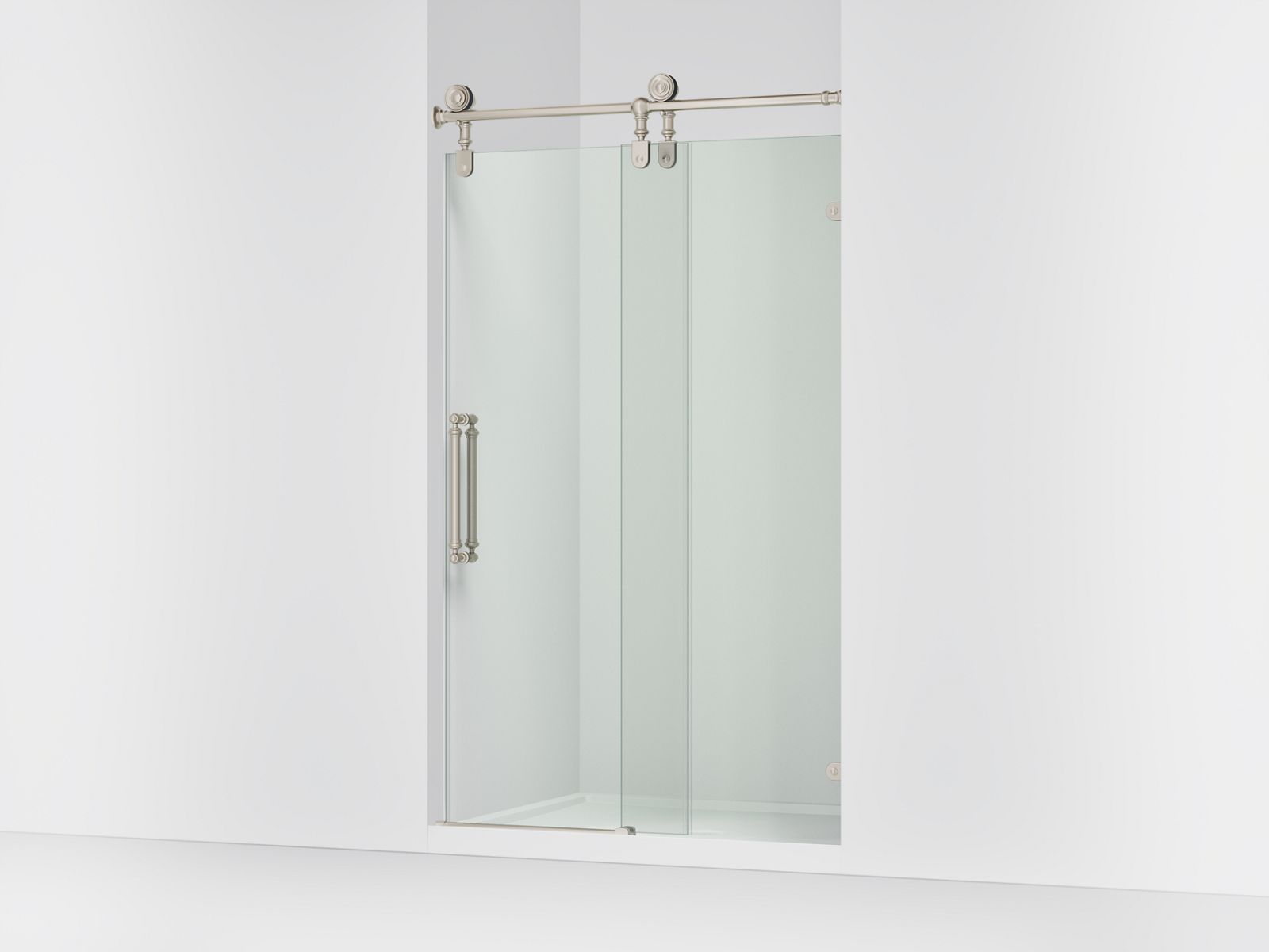 43637-artifacts-80-7-8-h-sliding-shower-door-with-3-8-thick-glass-3.jpg Artifacts™ 80-7/8" H sliding shower door with 3/8"-thick glass