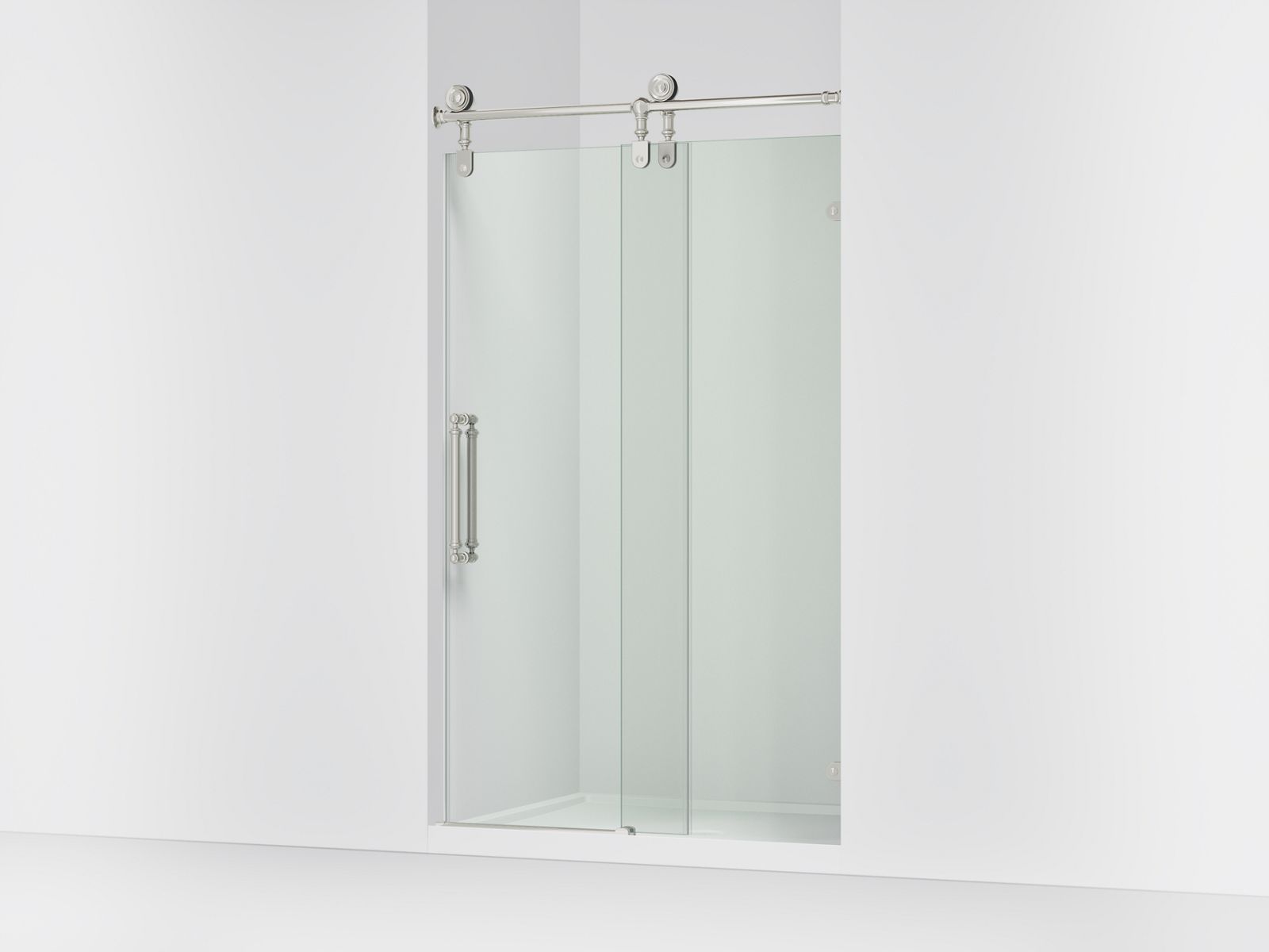 43637-artifacts-80-7-8-h-sliding-shower-door-with-3-8-thick-glass-4.jpg Artifacts™ 80-7/8" H sliding shower door with 3/8"-thick glass