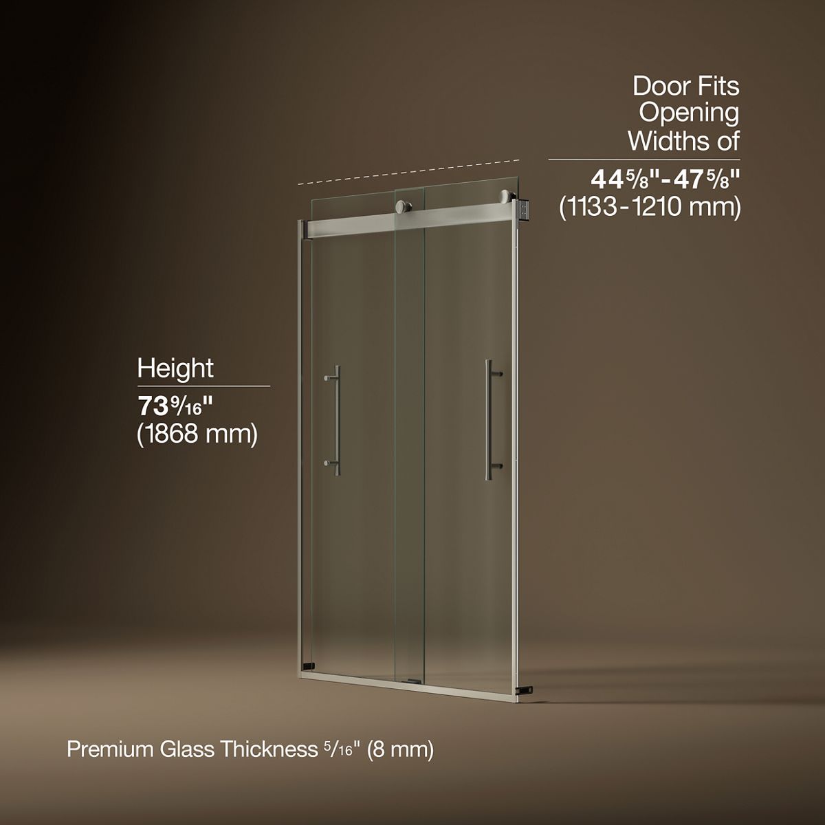 43658-elmbrook-frameless-sliding-shower-door-73-9-16-h-x-44-5-8-47-5-8-w-with-5-16-thick-crystal-clear-glass-25.jpg Elmbrook™ Frameless sliding shower door, 73-9/16" H x 44-5/8 - 47-5/8" W, with 5/16" thick Crystal Clear glass