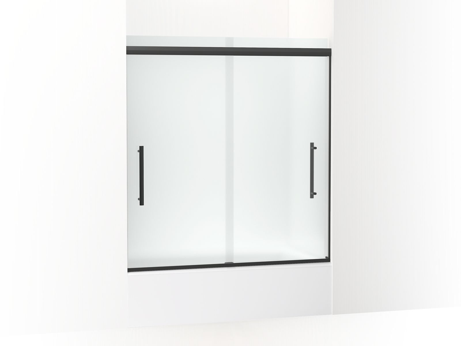 43664-pleat-frameless-sliding-bath-door-63-9-16-h-x-54-5-8-59-5-8-w-with-5-16-thick-frosted-glass-2.jpg Pleat® Frameless sliding bath door, 63-9/16" H x 54-5/8 - 59-5/8" W, with 5/16" thick Frosted glass