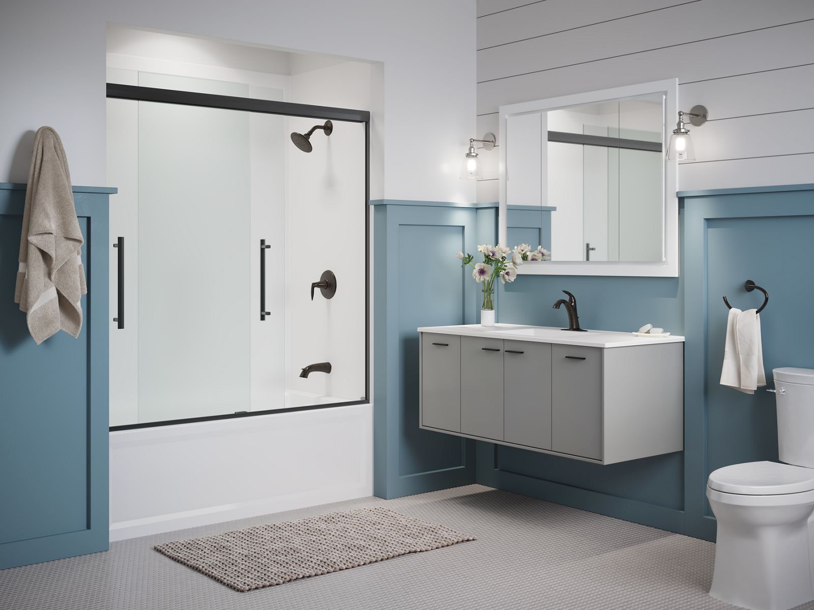 43664-pleat-frameless-sliding-bath-door-63-9-16-h-x-54-5-8-59-5-8-w-with-5-16-thick-frosted-glass-21.jpg Pleat® Frameless sliding bath door, 63-9/16" H x 54-5/8 - 59-5/8" W, with 5/16" thick Frosted glass