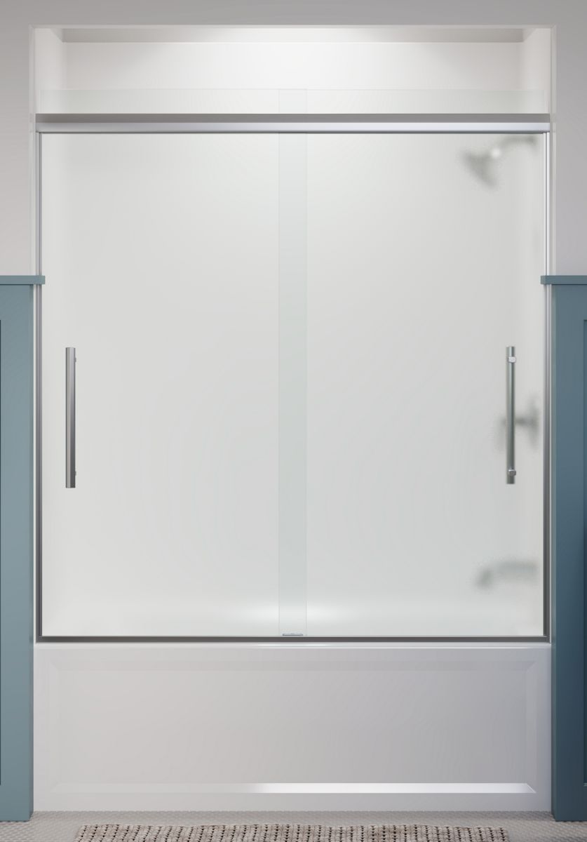 43664-pleat-frameless-sliding-bath-door-63-9-16-h-x-54-5-8-59-5-8-w-with-5-16-thick-frosted-glass-28.jpg Pleat® Frameless sliding bath door, 63-9/16" H x 54-5/8 - 59-5/8" W, with 5/16" thick Frosted glass