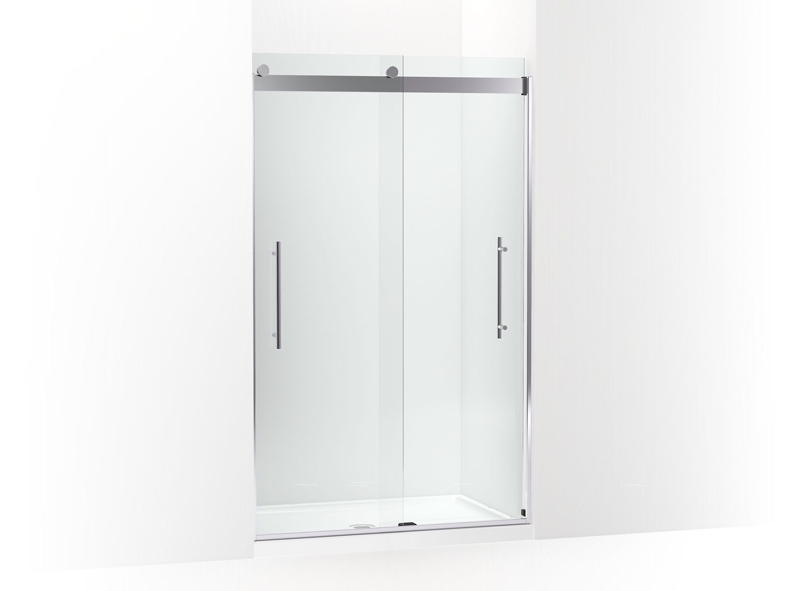 43668-levity-plus-frameless-sliding-shower-door-77-9-16-h-x-44-5-8-47-5-8-w-with-5-16-thick-crystal-clear-glass-1.jpg Levity® Plus Frameless sliding shower door, 77-9/16" H x 44-5/8 - 47-5/8" W, with 5/16"-thick Crystal Clear glass