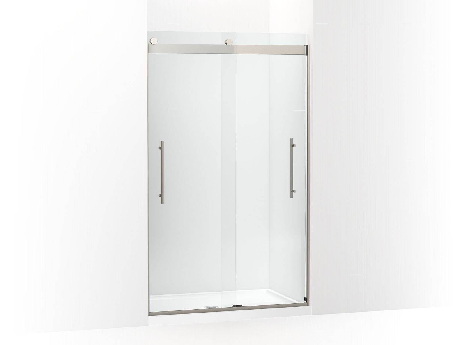 43668-levity-plus-frameless-sliding-shower-door-77-9-16-h-x-44-5-8-47-5-8-w-with-5-16-thick-crystal-clear-glass-2.jpg Levity® Plus Frameless sliding shower door, 77-9/16" H x 44-5/8 - 47-5/8" W, with 5/16"-thick Crystal Clear glass