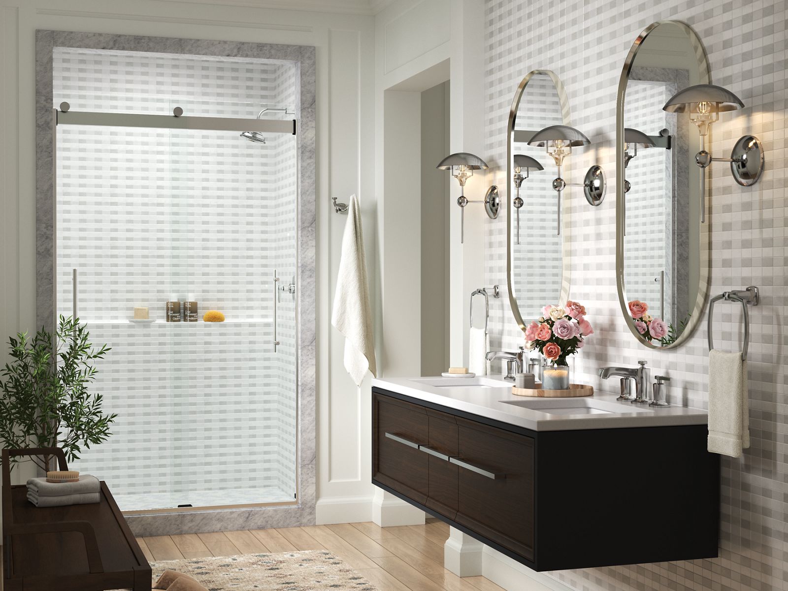 43668-levity-plus-frameless-sliding-shower-door-77-9-16-h-x-44-5-8-47-5-8-w-with-5-16-thick-crystal-clear-glass-5.jpg Levity® Plus Frameless sliding shower door, 77-9/16" H x 44-5/8 - 47-5/8" W, with 5/16"-thick Crystal Clear glass