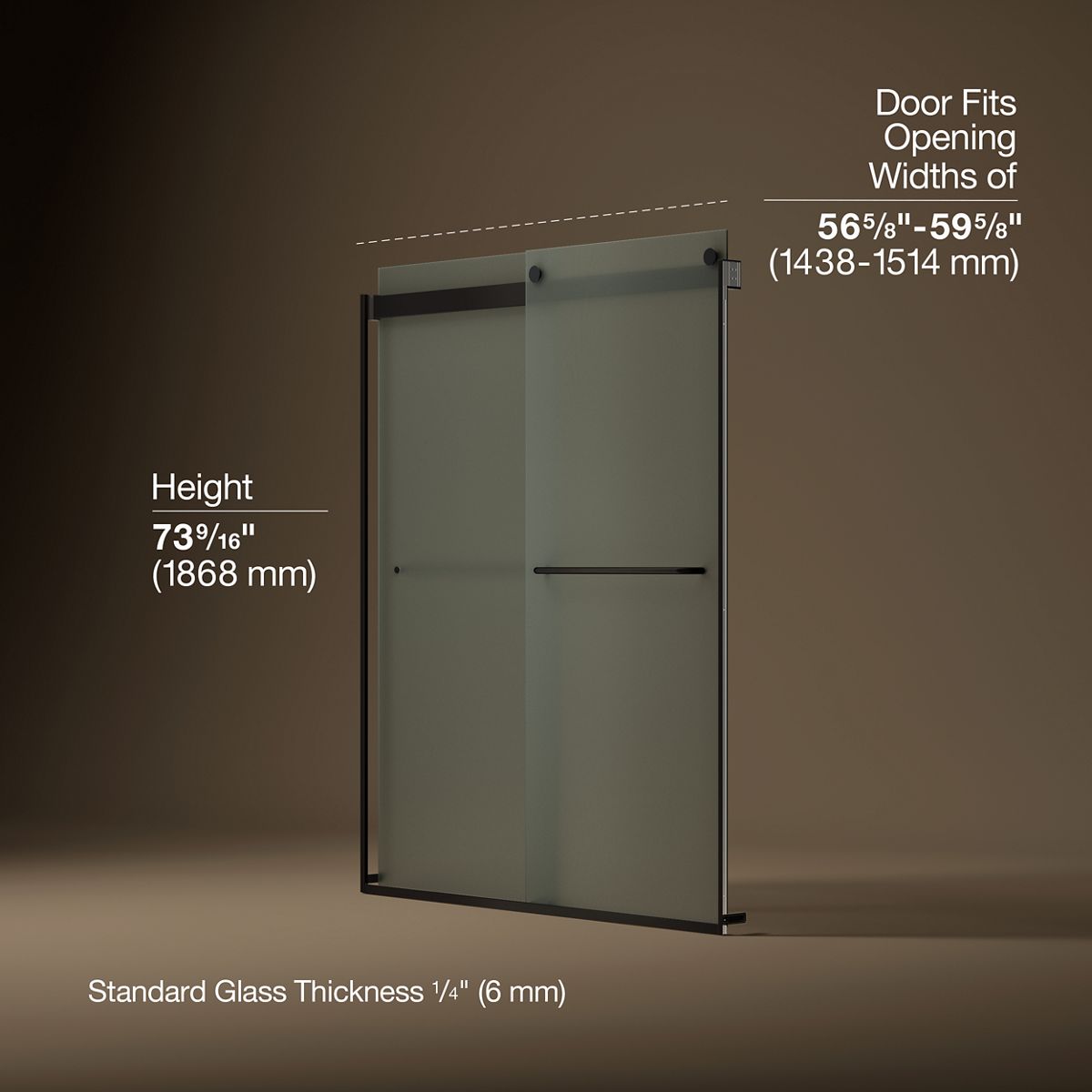 43677-levity-sliding-shower-door-74-h-x-56-5-8-59-5-8-w-with-1-4-thick-frosted-glass-19.jpg Levity® Sliding shower door, 74" H x 56-5/8 - 59-5/8" W, with 1/4" thick Frosted glass