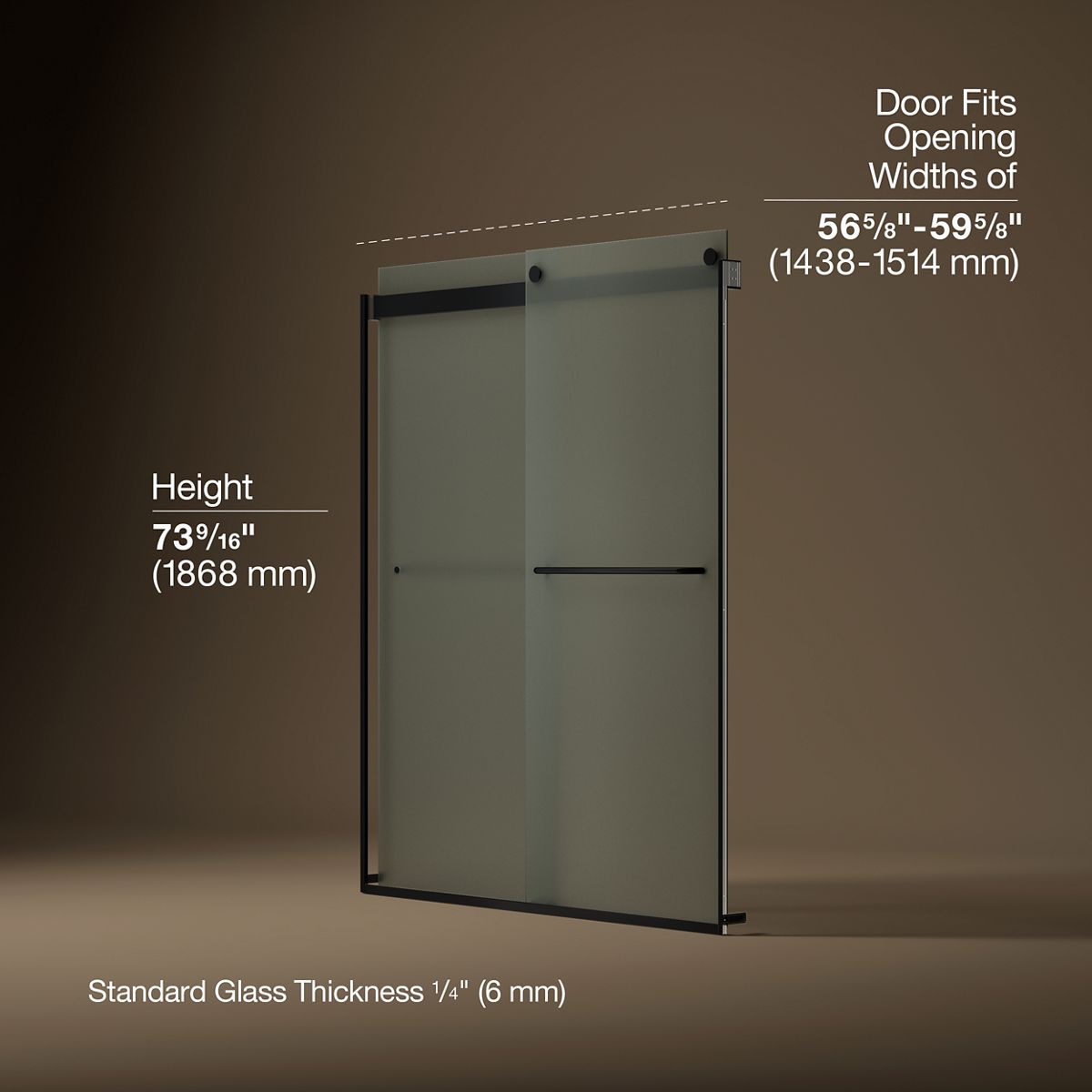 43677-levity-sliding-shower-door-74-h-x-56-5-8-59-5-8-w-with-1-4-thick-frosted-glass-20.jpg Levity® Sliding shower door, 74" H x 56-5/8 - 59-5/8" W, with 1/4" thick Frosted glass