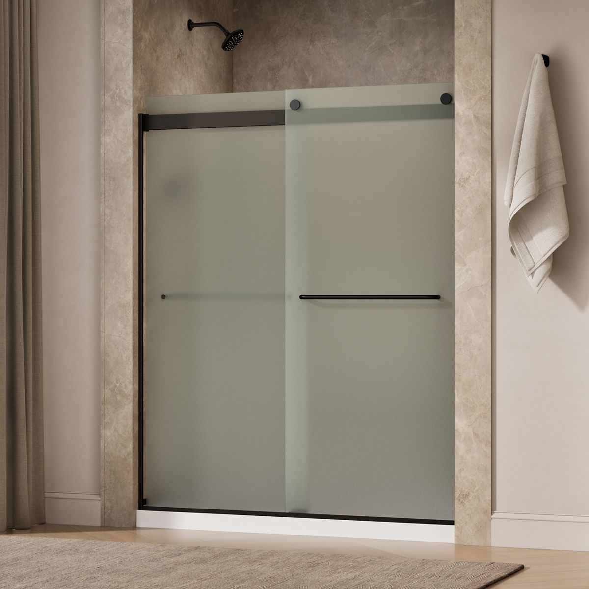 43677-levity-sliding-shower-door-74-h-x-56-5-8-59-5-8-w-with-1-4-thick-frosted-glass-29.jpg Levity® Sliding shower door, 74" H x 56-5/8 - 59-5/8" W, with 1/4" thick Frosted glass