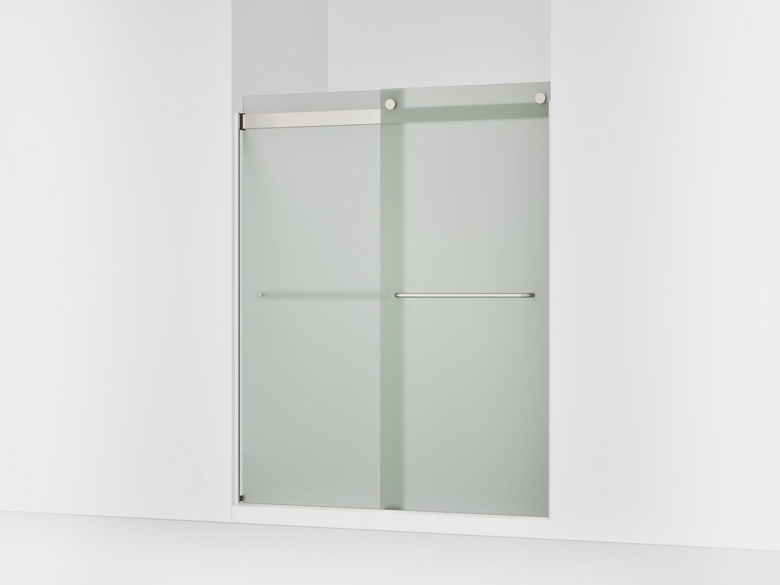 43677-levity-sliding-shower-door-74-h-x-56-5-8-59-5-8-w-with-1-4-thick-frosted-glass-5.jpg Levity® Sliding shower door, 74" H x 56-5/8 - 59-5/8" W, with 1/4" thick Frosted glass