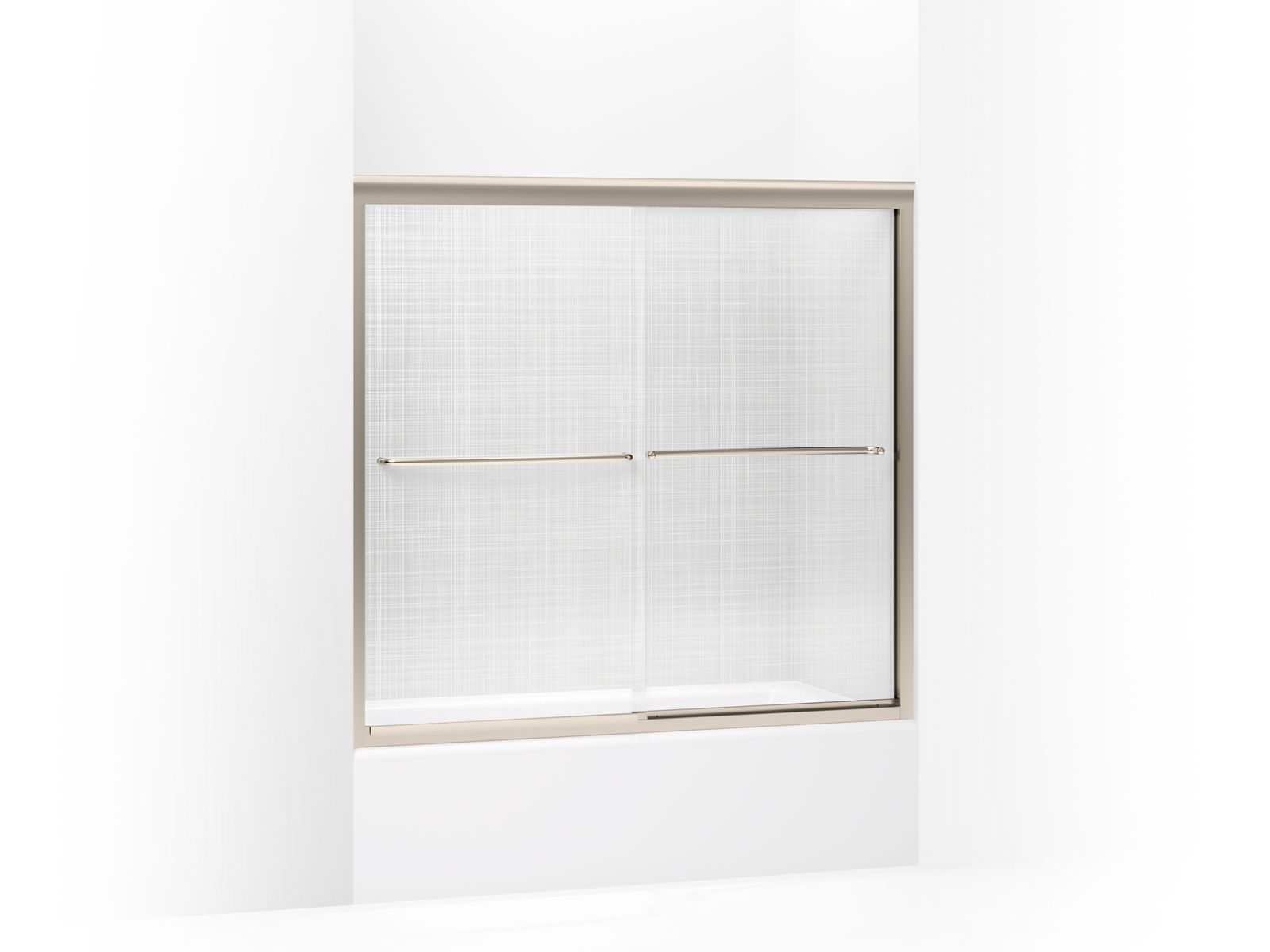 43691-fluence-sliding-bath-door-55-3-4-h-x-56-5-8-59-5-8-w-with-1-4-thick-cavata-glass-2.jpg Fluence® Sliding bath door, 55-3/4" H x 56-5/8 - 59-5/8" W, with 1/4" thick Cavata® glass
