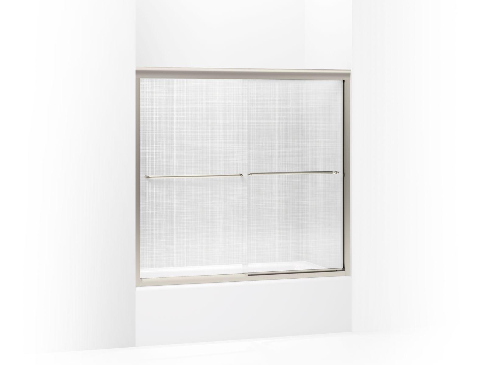 43691-fluence-sliding-bath-door-55-3-4-h-x-56-5-8-59-5-8-w-with-1-4-thick-cavata-glass-3.jpg Fluence® Sliding bath door, 55-3/4" H x 56-5/8 - 59-5/8" W, with 1/4" thick Cavata® glass