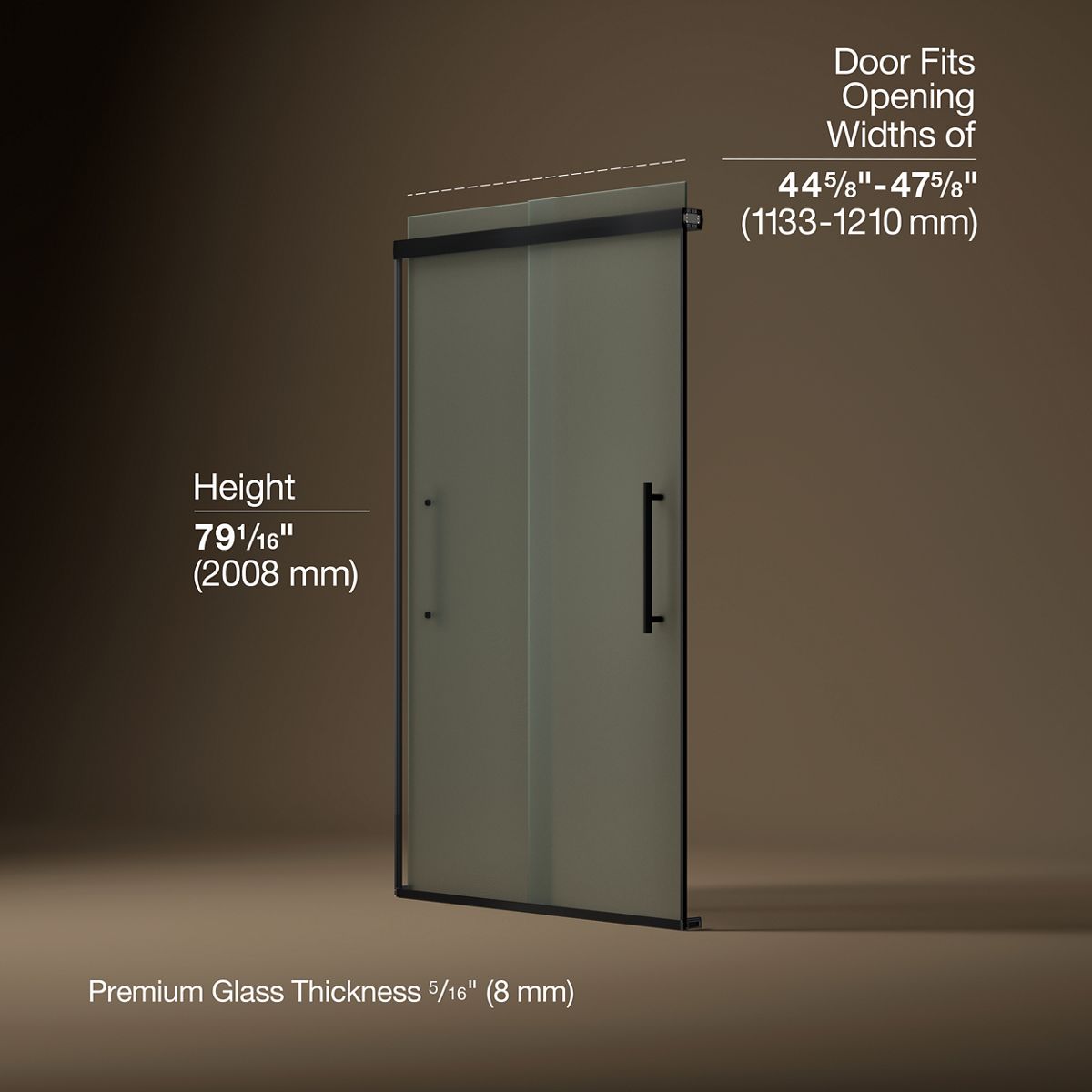 43731-pleat-frameless-sliding-shower-door-79-1-16-h-x-44-5-8-47-5-8-w-with-5-16-thick-frosted-glass-21.jpg Pleat® Frameless sliding shower door, 79-1/16" H x 44-5/8 - 47-5/8" W, with 5/16" thick Frosted glass