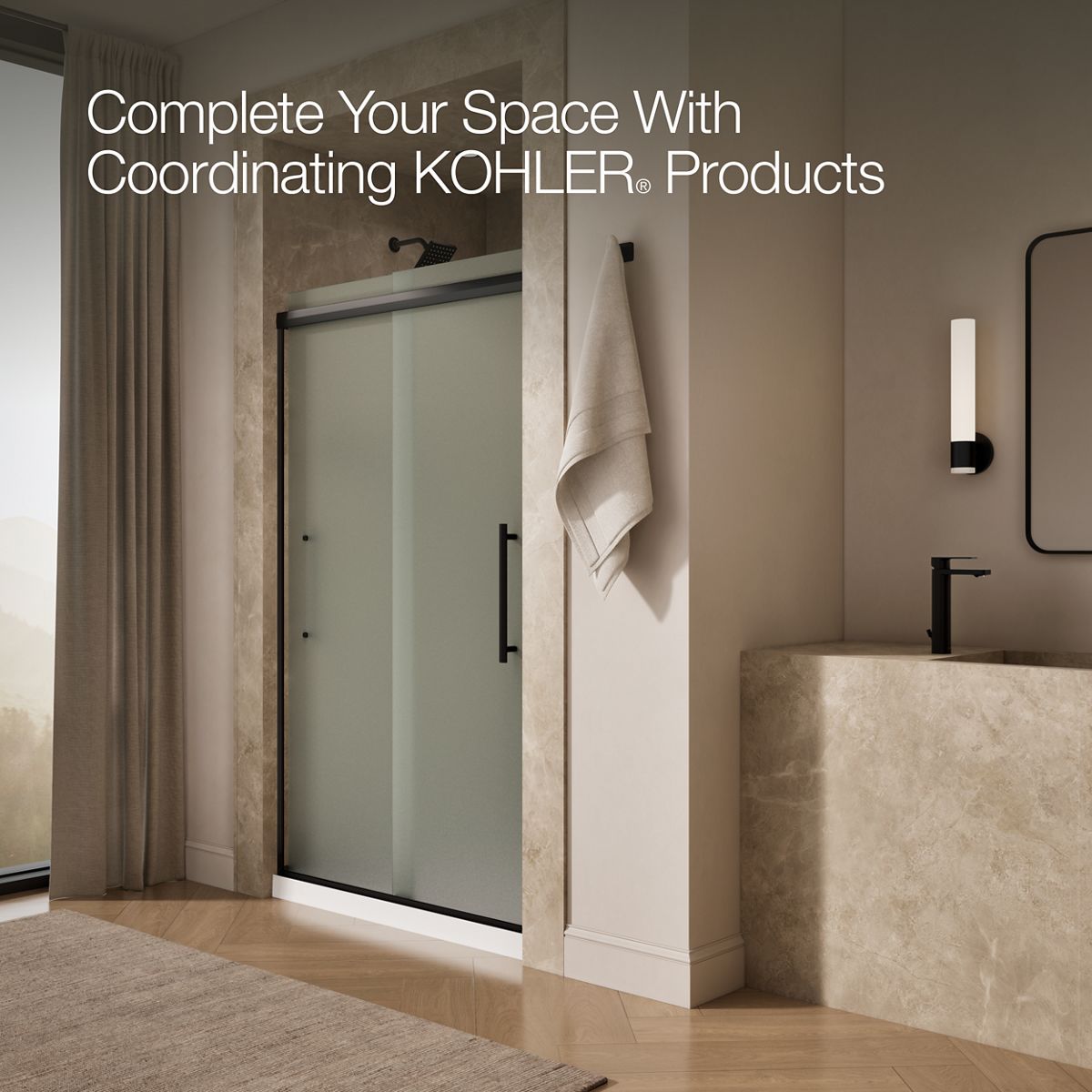 43731-pleat-frameless-sliding-shower-door-79-1-16-h-x-44-5-8-47-5-8-w-with-5-16-thick-frosted-glass-9.jpg Pleat® Frameless sliding shower door, 79-1/16" H x 44-5/8 - 47-5/8" W, with 5/16" thick Frosted glass