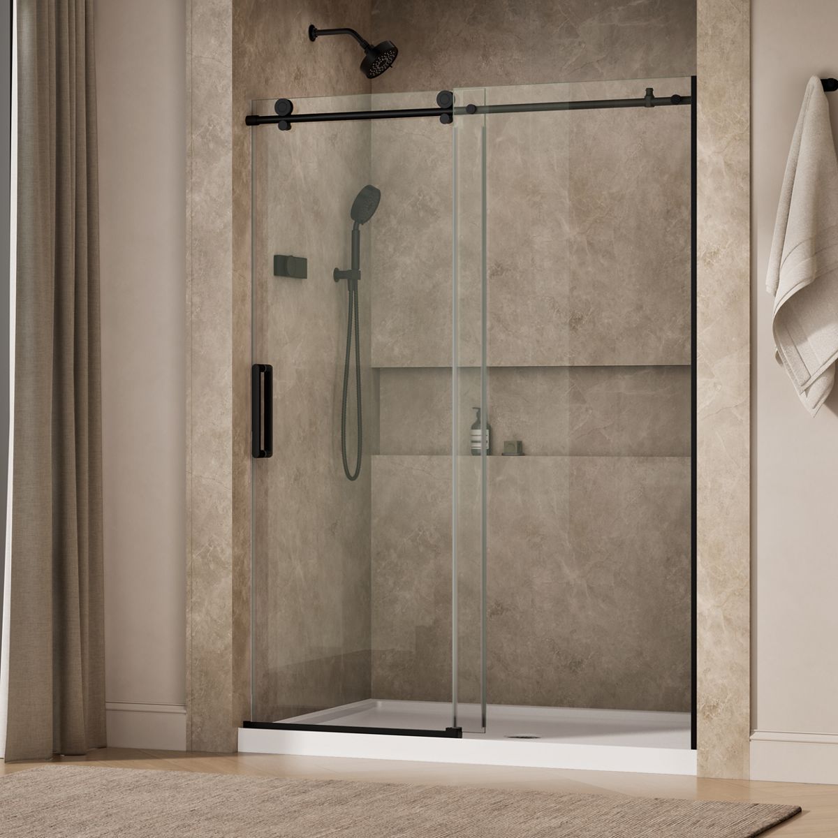 43748-composed-sliding-shower-door-78-h-x-56-1-8-59-7-8-w-with-3-8-thick-crystal-clear-glass-19.jpg Composed™ Sliding shower door, 78" H x 56-1/8 - 59-7/8" W, with 3/8" thick Crystal Clear glass