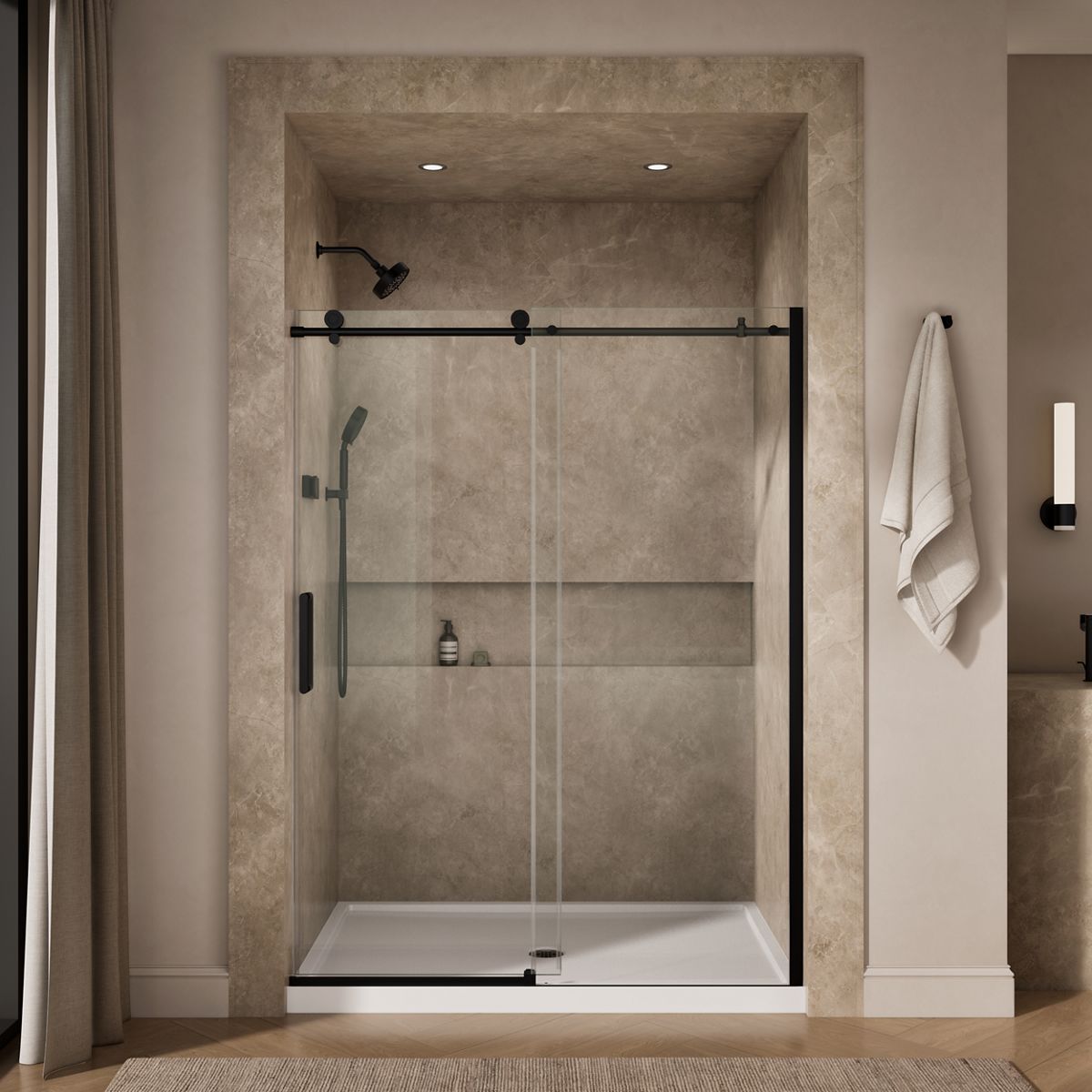 43748-composed-sliding-shower-door-78-h-x-56-1-8-59-7-8-w-with-3-8-thick-crystal-clear-glass-28.jpg Composed™ Sliding shower door, 78" H x 56-1/8 - 59-7/8" W, with 3/8" thick Crystal Clear glass