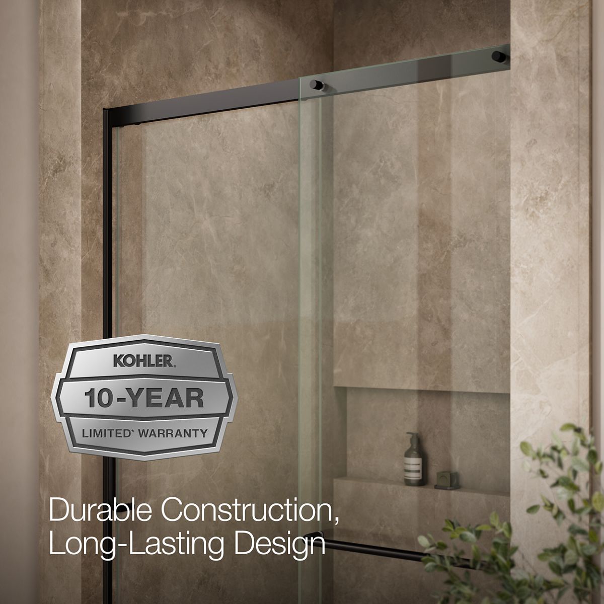 43758-elate-sliding-shower-door-75-1-2-h-x-50-1-4-53-5-8-w-with-heavy-5-16-thick-crystal-clear-glass-18.jpg Elate® Sliding shower door, 75-1/2" H x 50-1/4 - 53-5/8" W, with heavy 5/16" thick Crystal Clear glass