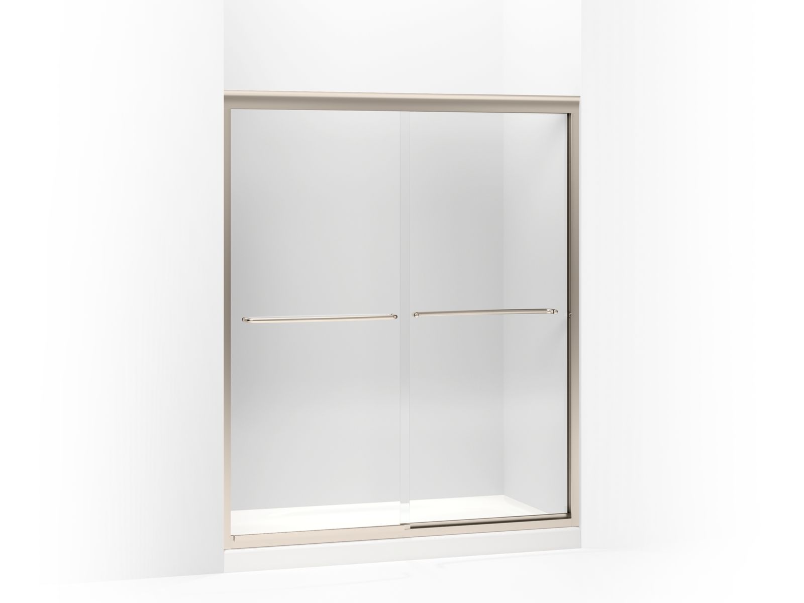 43798-fluence-sliding-shower-door-70-5-16-h-x-56-5-8-59-5-8-w-with-1-4-thick-crystal-clear-glass-2.jpg Fluence® Sliding shower door, 70-5/16" H x 56-5/8 - 59-5/8" W, with 1/4" thick Crystal Clear glass