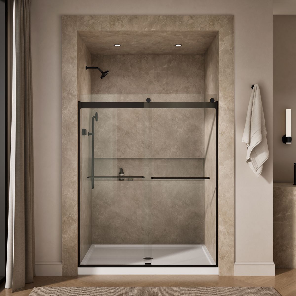 43839-levity-74-h-sliding-shower-door-with-1-4-thick-glass-10.jpg Levity® 74" H sliding shower door with 1/4"-thick glass