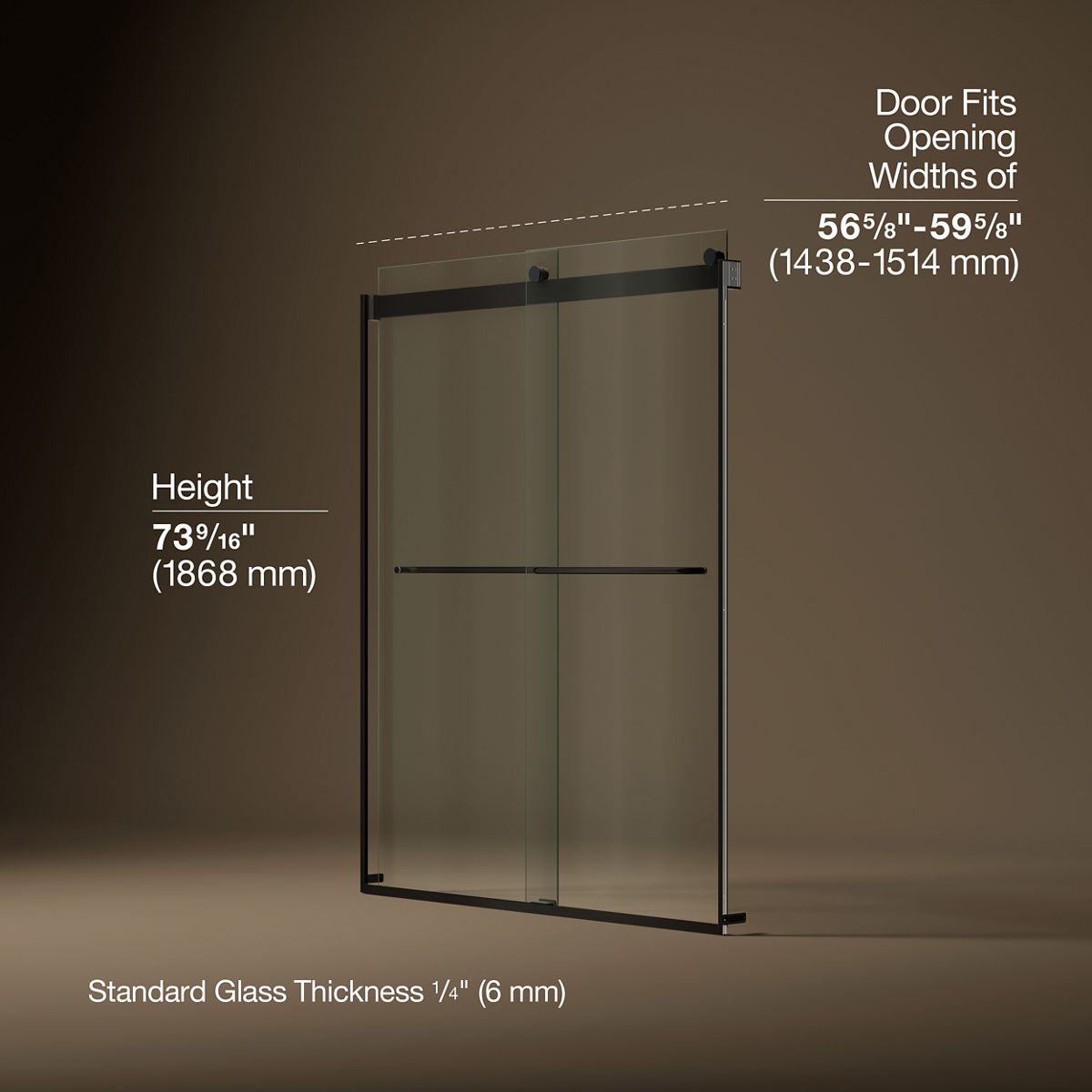 43839-levity-74-h-sliding-shower-door-with-1-4-thick-glass-40.jpg Levity® 74" H sliding shower door with 1/4"-thick glass