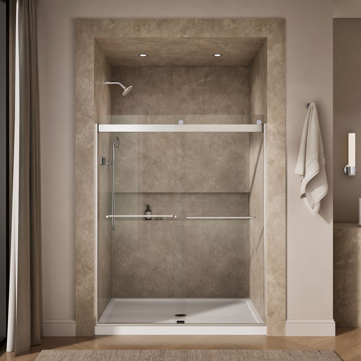 43839-levity-74-h-sliding-shower-door-with-1-4-thick-glass-8.jpg Levity® 74" H sliding shower door with 1/4"-thick glass