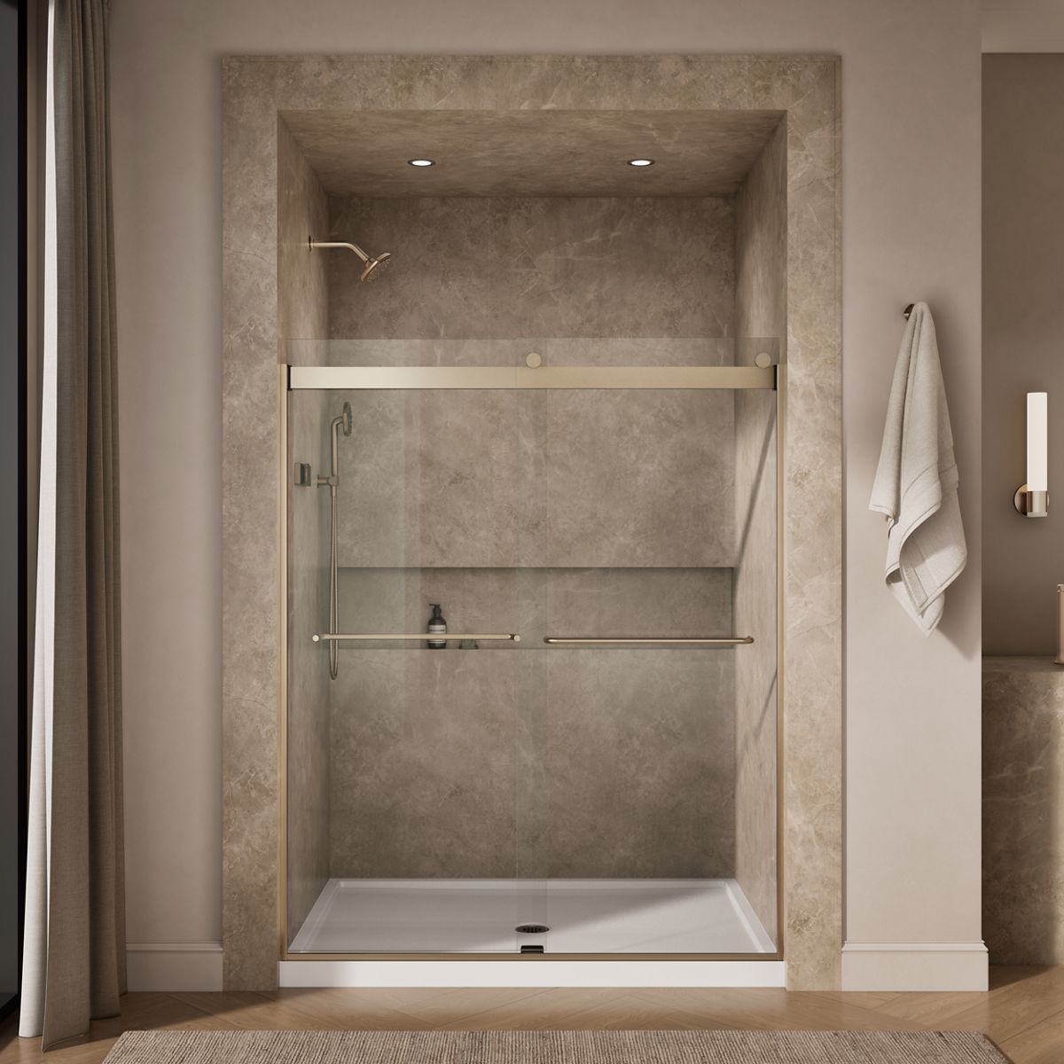 43839-levity-74-h-sliding-shower-door-with-1-4-thick-glass-9.jpg Levity® 74" H sliding shower door with 1/4"-thick glass