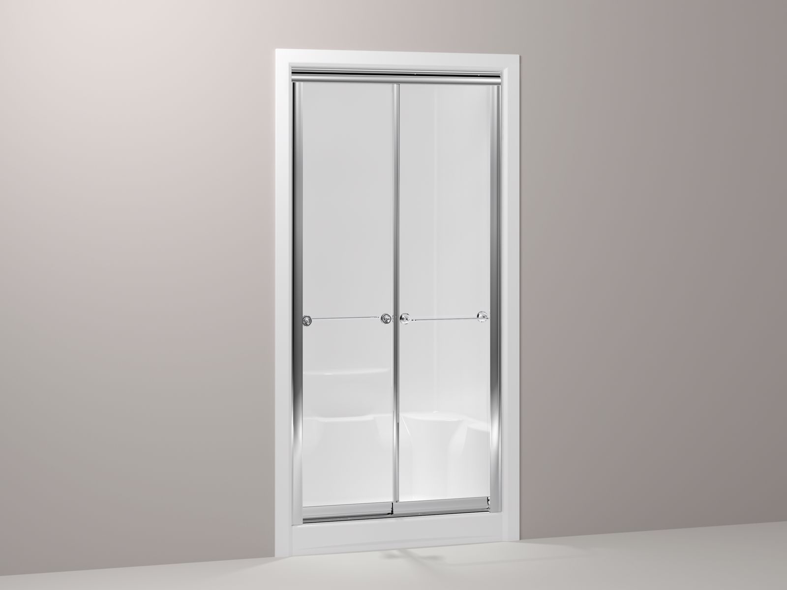 Glassworks(TM) sliding shower steam door for Sonata(R), 47" x 77"