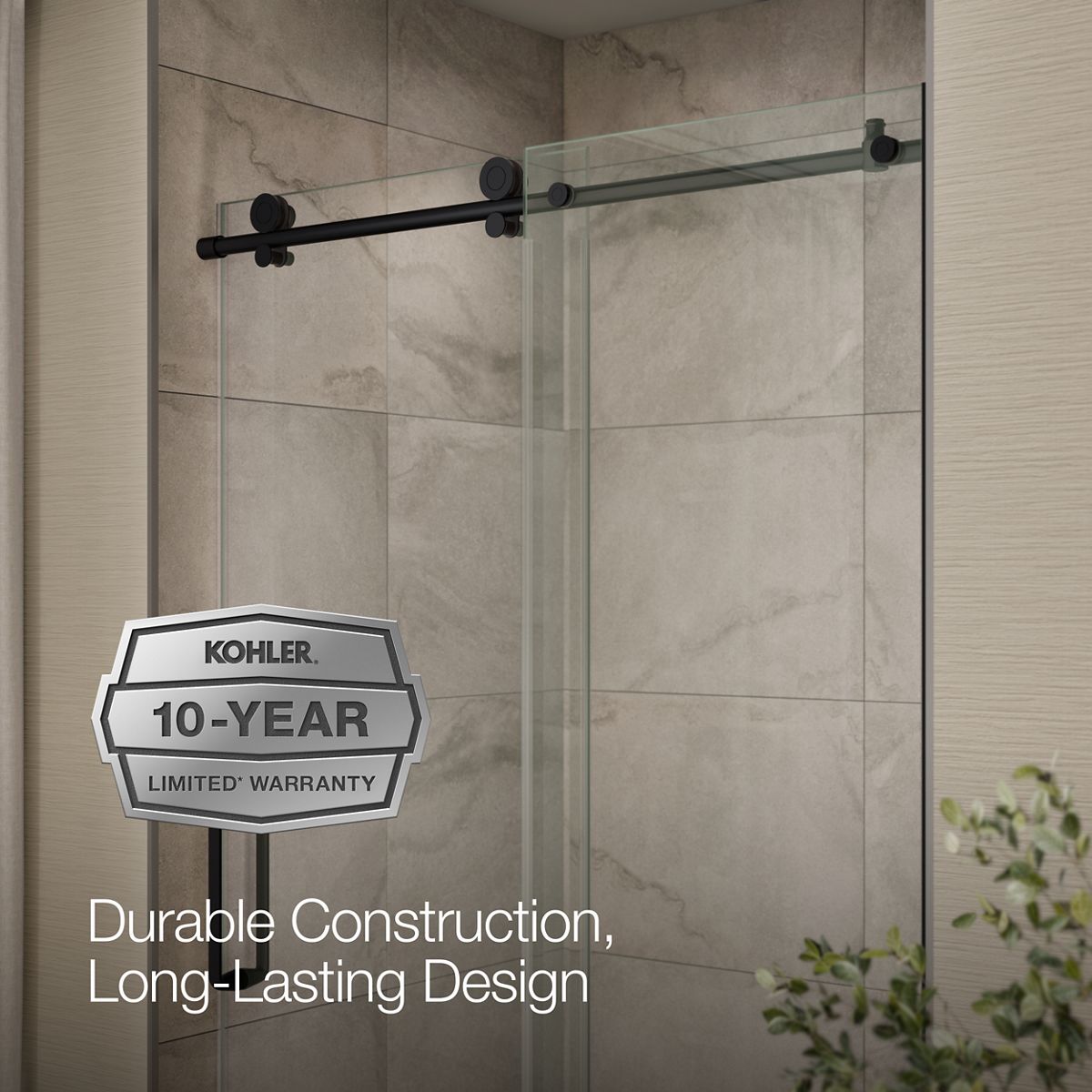 43899-cursiva-sliding-shower-door-78-h-x-44-1-8-47-7-8-w-with-5-16-thick-crystal-clear-glass-13.jpg Cursiva™ Sliding shower door, 78" H x 44-1/8 - 47-7/8" W, with 5/16" thick Crystal Clear glass