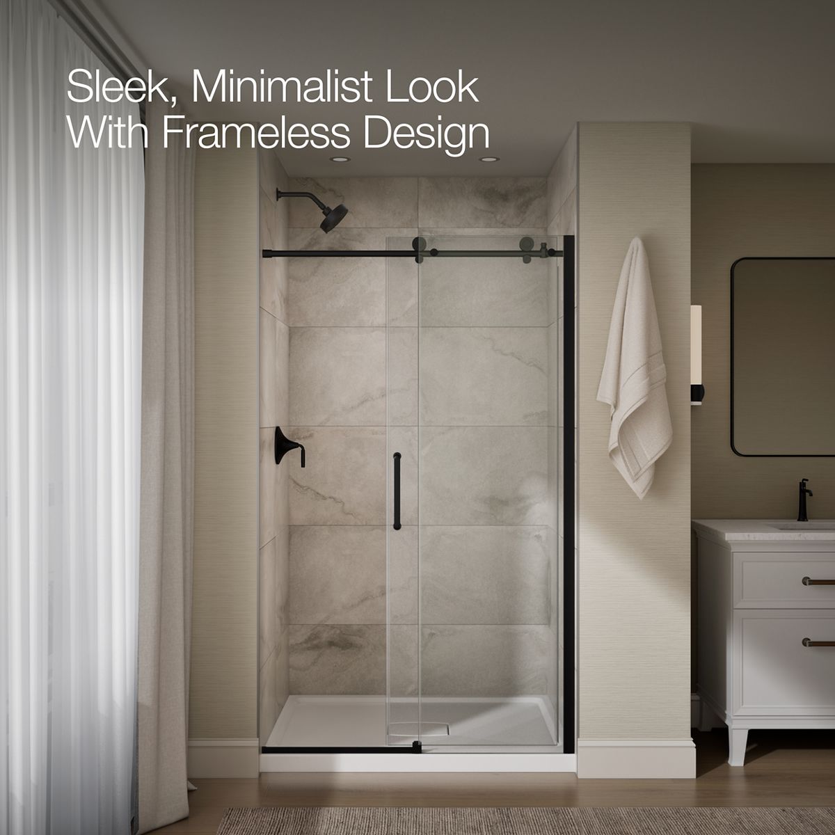 43899-cursiva-sliding-shower-door-78-h-x-44-1-8-47-7-8-w-with-5-16-thick-crystal-clear-glass-25.jpg Cursiva™ Sliding shower door, 78" H x 44-1/8 - 47-7/8" W, with 5/16" thick Crystal Clear glass