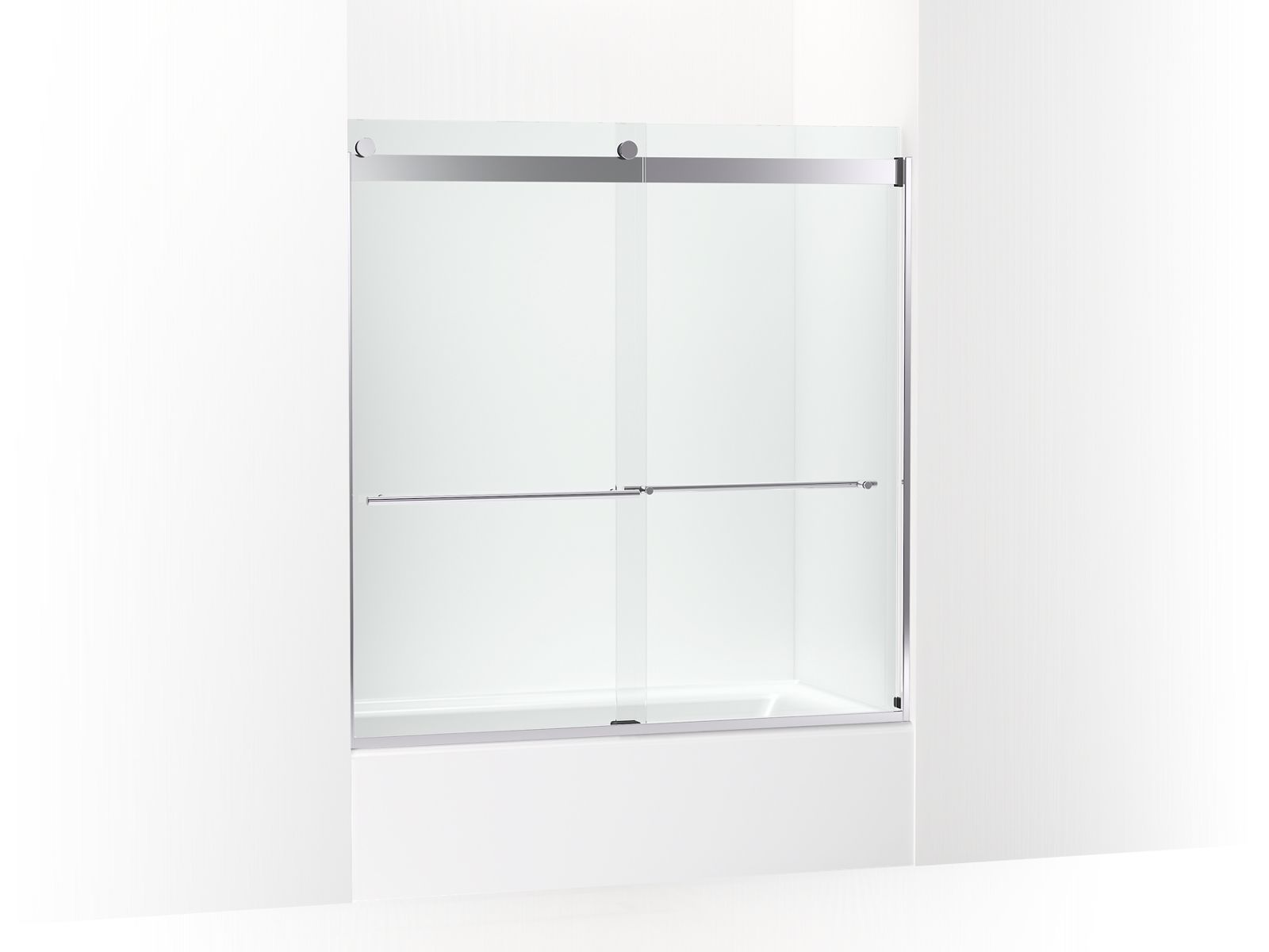 43938-levity-plus-61-9-16-h-sliding-bath-door-with-3-8-thick-glass-1.jpg Levity® Plus 61-9/16" H sliding bath door with 3/8"-thick glass