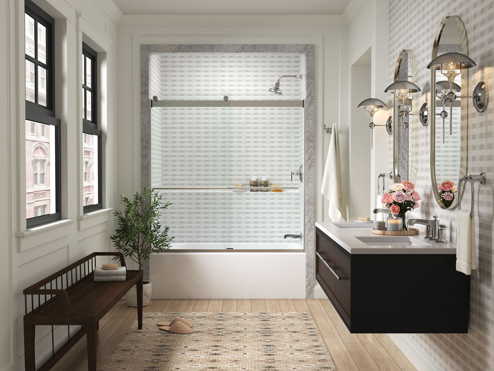 43938-levity-plus-61-9-16-h-sliding-bath-door-with-3-8-thick-glass-7.jpg Levity® Plus 61-9/16" H sliding bath door with 3/8"-thick glass