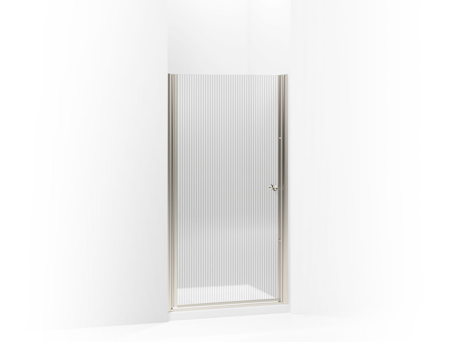 43943-fluence-pivot-shower-door-65-1-2-h-x-36-1-2-37-3-4-w-with-1-4-thick-falling-lines-glass-3.jpg Fluence® Pivot shower door, 65-1/2" H x 36-1/2 - 37-3/4" W, with 1/4" thick Falling Lines glass