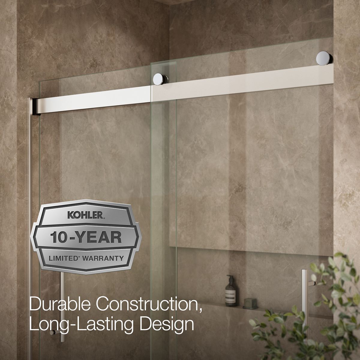 43952-levity-plus-frameless-sliding-shower-door-77-9-16-h-x-56-5-8-59-5-8-w-with-5-16-thick-crystal-clear-glass-18.jpg Levity® Plus Frameless sliding shower door, 77-9/16" H x 56-5/8 - 59-5/8" W, with 5/16"-thick Crystal Clear glass