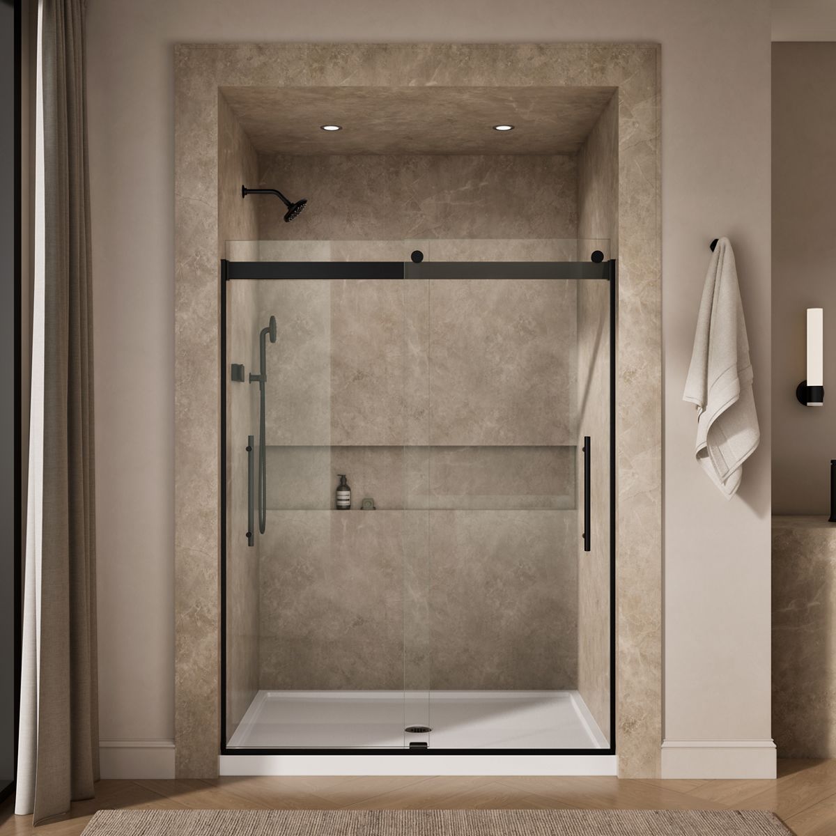 43952-levity-plus-frameless-sliding-shower-door-77-9-16-h-x-56-5-8-59-5-8-w-with-5-16-thick-crystal-clear-glass-32.jpg Levity® Plus Frameless sliding shower door, 77-9/16" H x 56-5/8 - 59-5/8" W, with 5/16"-thick Crystal Clear glass