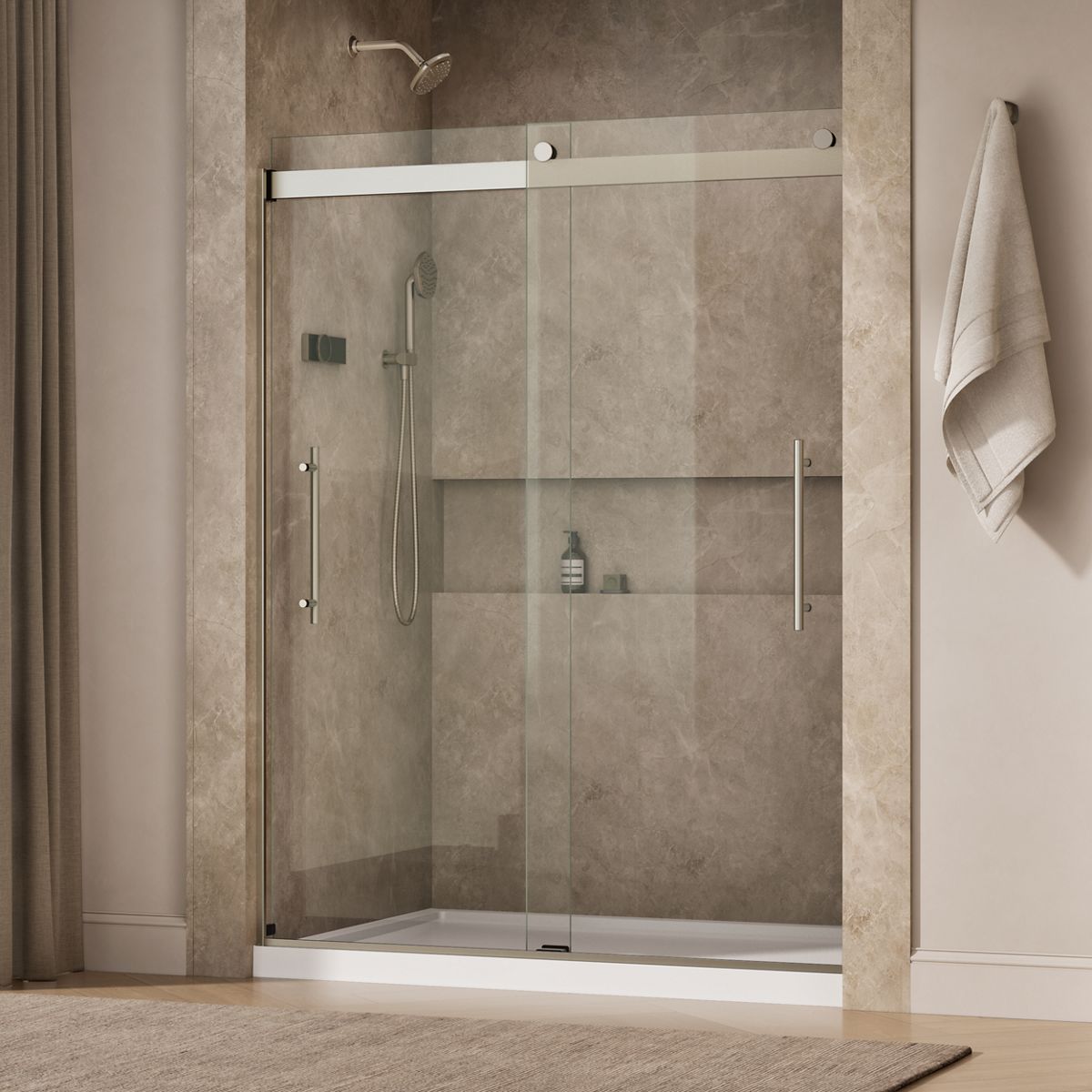 43952-levity-plus-frameless-sliding-shower-door-77-9-16-h-x-56-5-8-59-5-8-w-with-5-16-thick-crystal-clear-glass-35.jpg Levity® Plus Frameless sliding shower door, 77-9/16" H x 56-5/8 - 59-5/8" W, with 5/16"-thick Crystal Clear glass