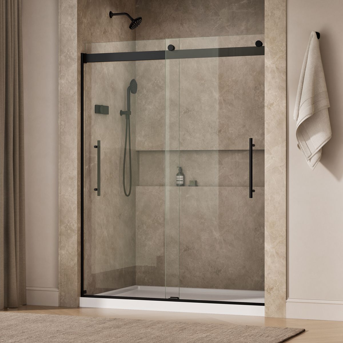 43952-levity-plus-frameless-sliding-shower-door-77-9-16-h-x-56-5-8-59-5-8-w-with-5-16-thick-crystal-clear-glass-36.jpg Levity® Plus Frameless sliding shower door, 77-9/16" H x 56-5/8 - 59-5/8" W, with 5/16"-thick Crystal Clear glass