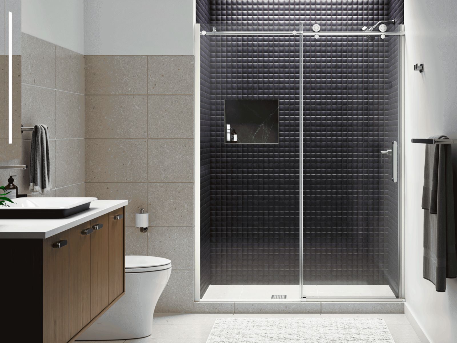 43966-composed-78-h-sliding-shower-door-with-3-8-thick-glass-4.jpg Composed™ 78" H sliding shower door with 3/8"-thick glass