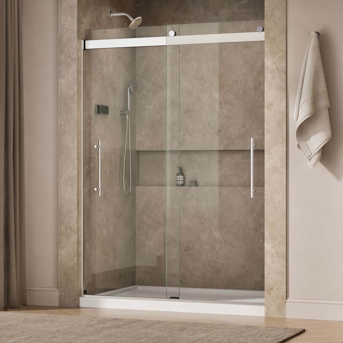 43980-levity-plus-frameless-sliding-shower-door-81-5-8-h-x-56-5-8-59-5-8-w-with-3-8-thick-crystal-clear-glass-10.jpg Levity® Plus Frameless sliding shower door, 81-5/8" H x 56-5/8 - 59-5/8" W, with 3/8"-thick Crystal Clear glass